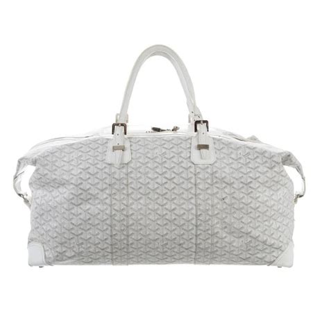 goyard duffle bag white|2020 goyardine duffle bag.